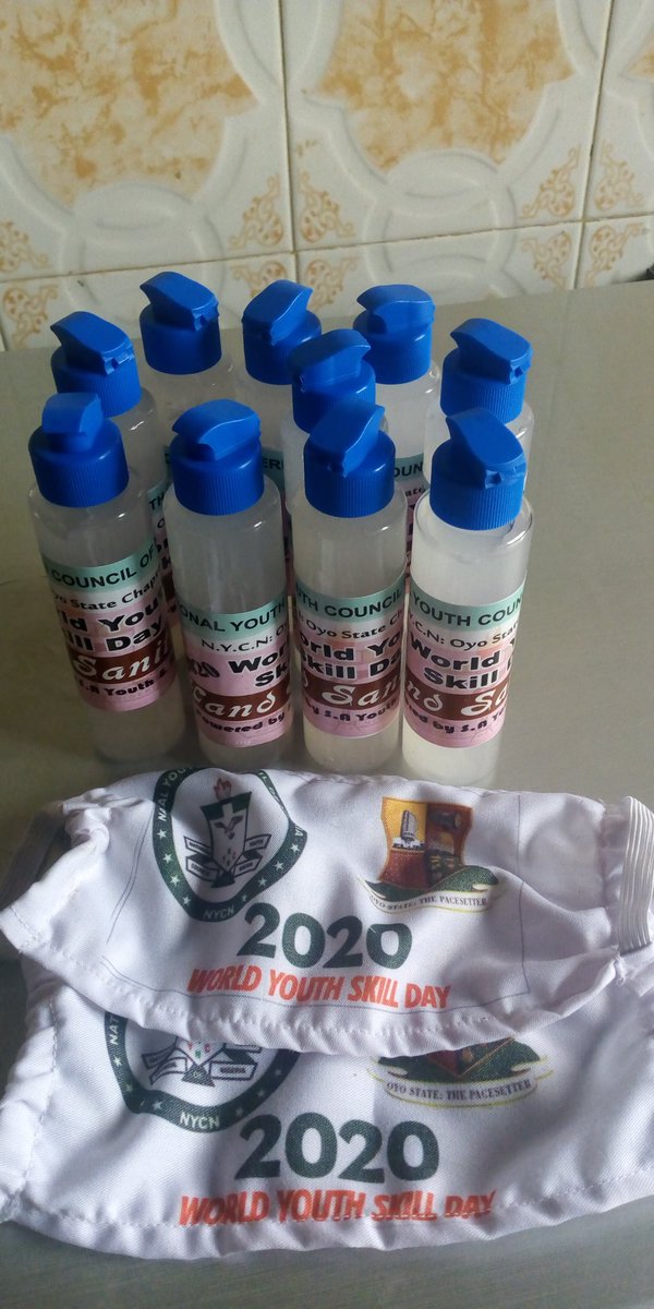 bobolaagbeja's tweet photo. Another chapter @bobolaagbeja #Oneyouthoneskill as products from #WYSD2020 graphics @a_animasaun ,facemask @YwapAnd Hand sanitizers @beebuk were displayed supported @Ibadanpride @seyimakinde @oyostategovt. To God be thy glory https://t.co/KN3WCm2RW9