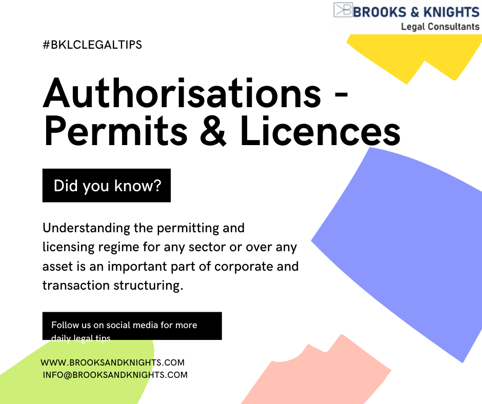 Brooks_Knights's tweet photo. Have you considered which permits and licences govern your business or protect your interests? BKLC consultants will provide you with expert advice to ensure your business is regulatory compliant. Contact us today!
#Permits #Licences #Authorisations #Business #Titles #Corporate https://t.co/COr5ZkBn2R