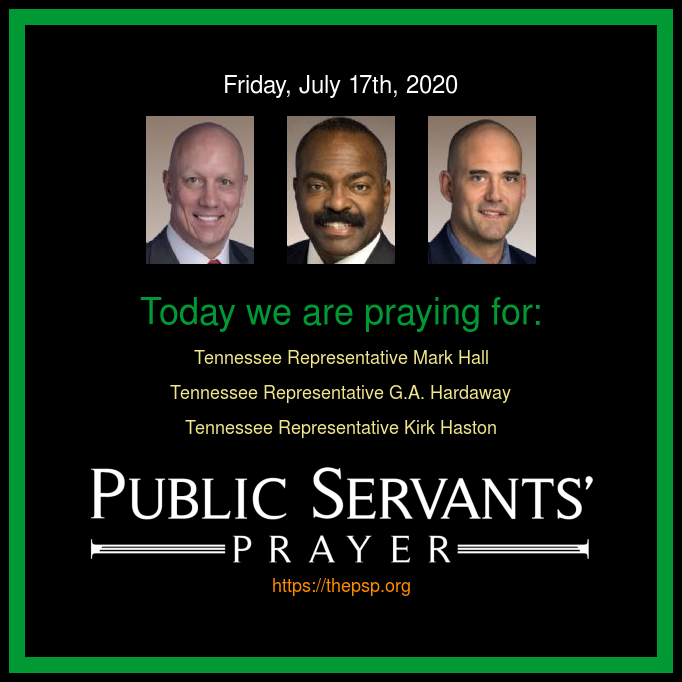 Praying4_TN's tweet photo. Today we are praying for Rep. Mark Hall, @gahardaway and @kirkhaston35iu - https://t.co/EI5nA6ayp9 https://t.co/4ErGsmUoRr