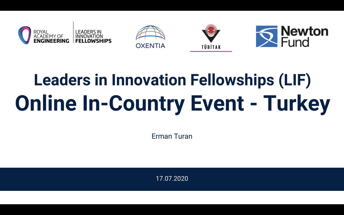 ermanturan's tweet photo. Leaders in Innovation Fellowship Program’ı kapsamında Türkiye’de ki yüksek teknoloji girişimlerinin erken aşama yatırımlar süreçleri hakkında harika bir webinar gerçekleştirdik. @Tubitak @NewtonFund https://t.co/LgzniooZm7