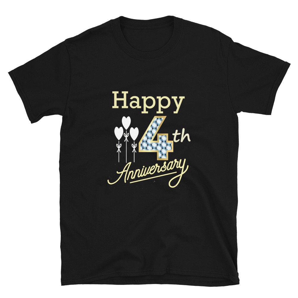 penguinloma's tweet image. my #etsy Happy 4th anniversary Short-Sleeve Unisex T-Shirt lover 4 year anniversary gift for boyfriend present fgirlfriend #henleytee party#anniversary #valentinesday #blue #streetwear #shortsleeve #henley #christmasgift #boyfriendpresent #birthdaypresent etsy.me/3eJwmtq
