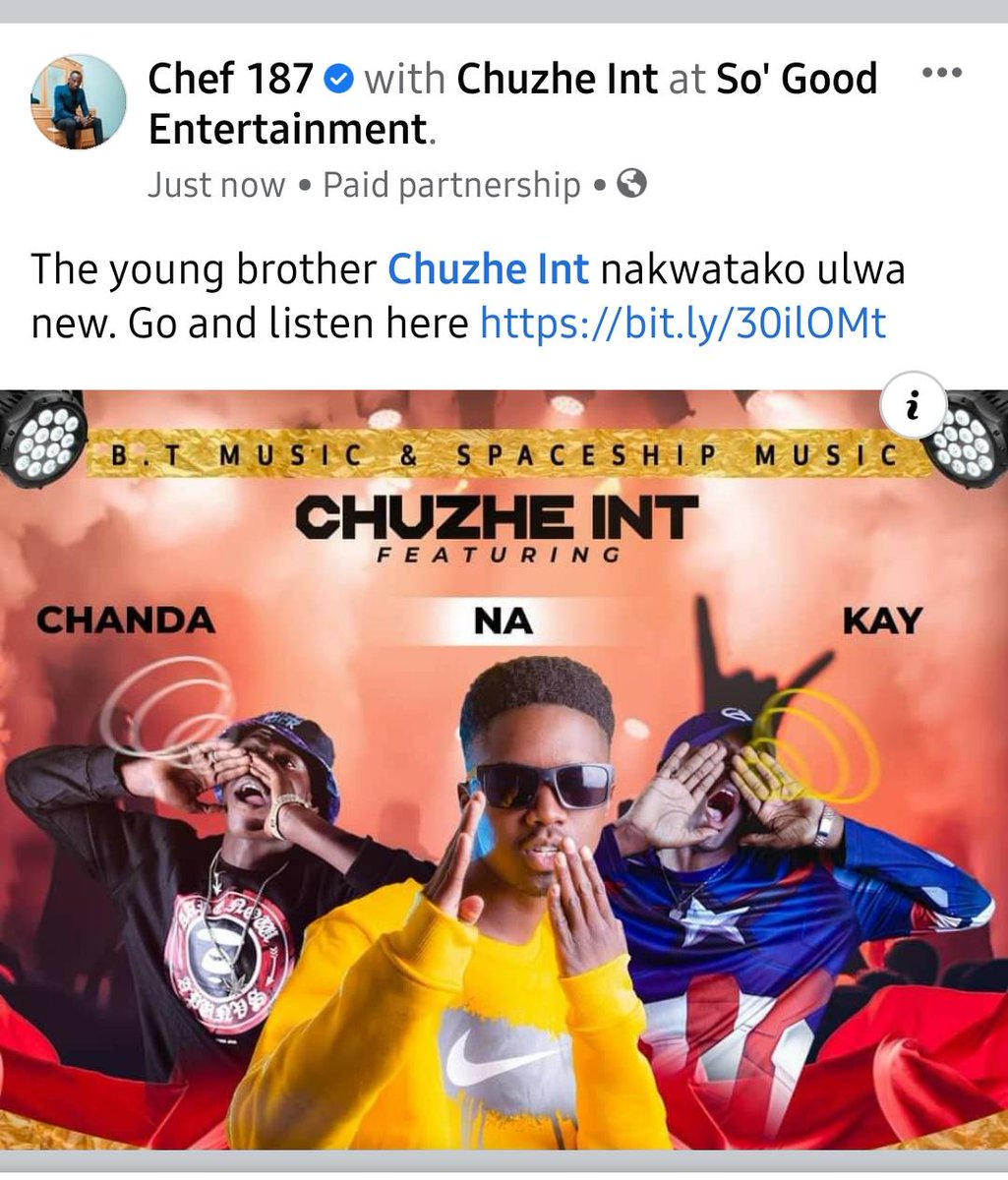 ChuzheInt's tweet photo. Thank you @Chefy187 For always having my back .
Kubwaiche Out Now :
https://t.co/zTrcJmf4vK
#wrongrolemodel #senseitional #kubwaiche #youngblesser
@Zedhypemag
Here is another news for you ! https://t.co/oLvQIJnMWW