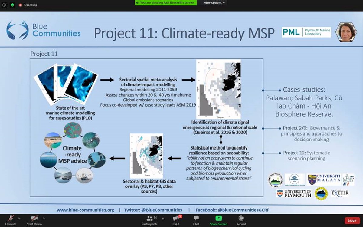 BlueCommunities's tweet photo. #BlueComms2020 Project 11 update: incorporating #ClimateChange into #MarineSpatialPlanning in #SEAsia https://t.co/4CubujF2xj https://t.co/GkcAR02nXE