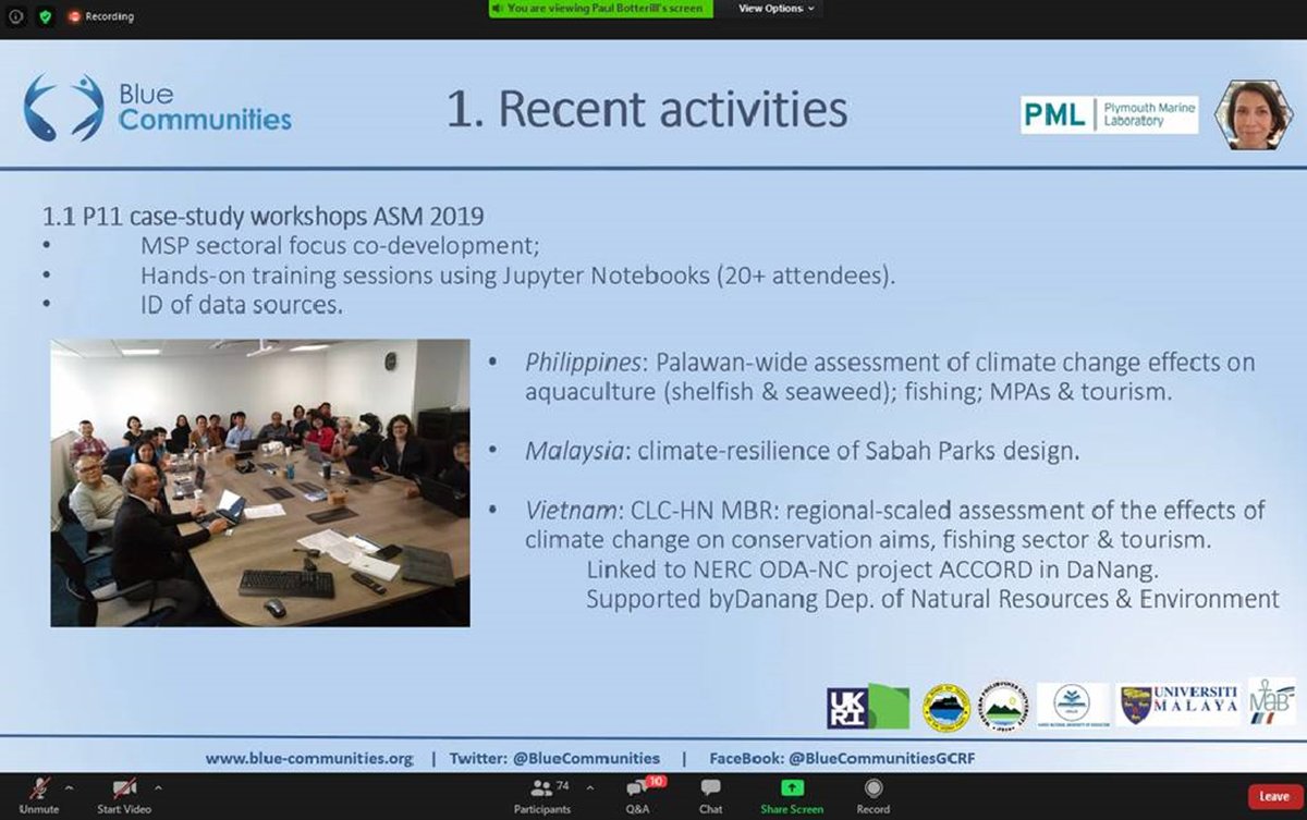 BlueCommunities's tweet photo. #BlueComms2020 Project 11 update: incorporating #ClimateChange into #MarineSpatialPlanning in #SEAsia https://t.co/4CubujF2xj https://t.co/GkcAR02nXE