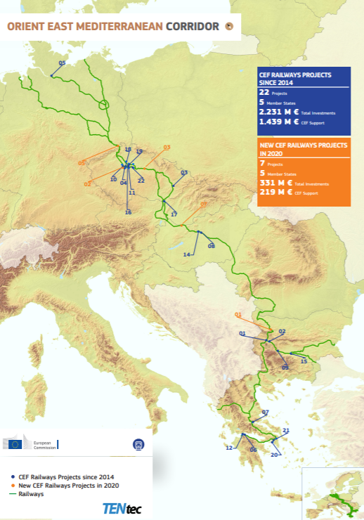 EUinDE's tweet photo. Gemeinsam für ein krisenfestes 🇪🇺 Verkehrssystem: 140 Projekte werden mit 2,2 Mrd. Euro über die #ConnectingEurope Facility unterstützt, 70 % für die Schieneninfrastruktur. 12 🇩🇪 Projekte – von #Rostock bis zum #Brennerbasistunnel. ➡ https://t.co/WkOIBcBK7q https://t.co/Qz7d1Cvrfj