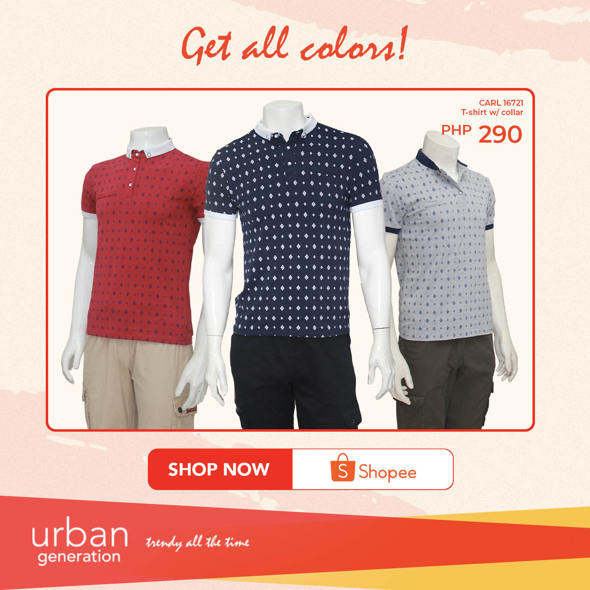 urbangenph's tweet photo. Get all colors so you could easily mix and match your look in an instant! 👏🏻 We are now available at SHOPEE! 🙌🏻

Shop now at https://t.co/MWDXewehWS! #UrbanGeneration #TrendyAllTheTime #StayTrendy https://t.co/g4igMgAjLA