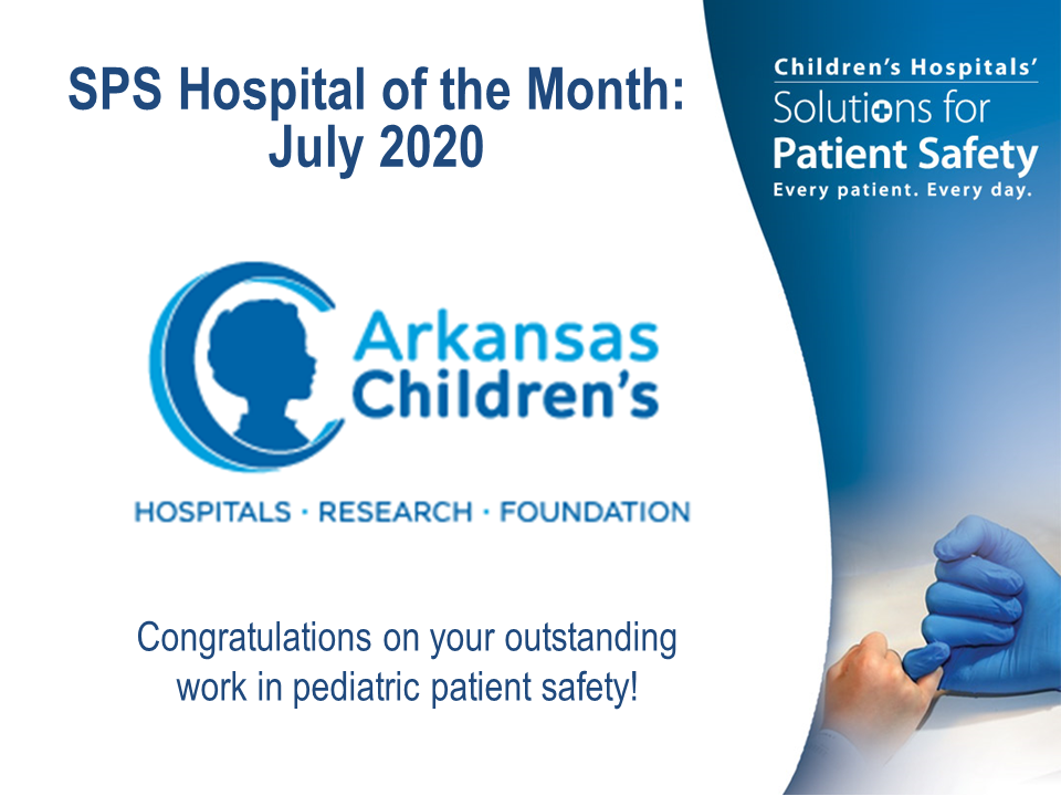 sps4kids's tweet photo. Congratulations to @archildrens! #sharesafety #patientsafety https://t.co/XEPqajAoOI