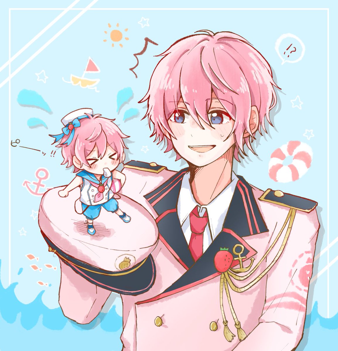マリンスキスキ！⚓️🐠💗 #すとぷりギャラリー #さとみくん