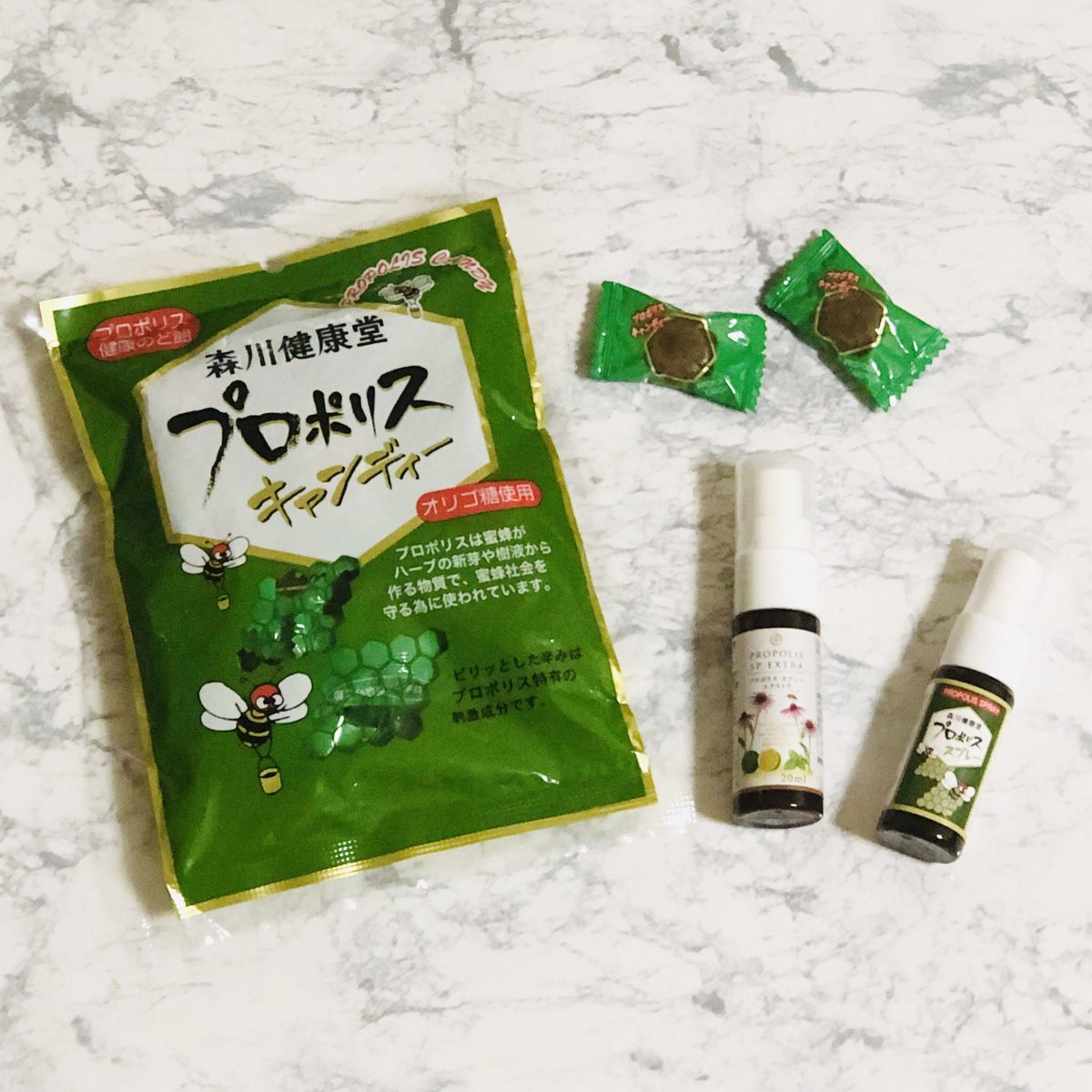 森川健康堂 Petit Official 緑の強い味方 これからも皆様の健康維持を応援しております 森川健康堂 プロポリス プロポリスキャンディー プロポリスキャンディ プロポリススプレー プロポリススプレーエクストラ