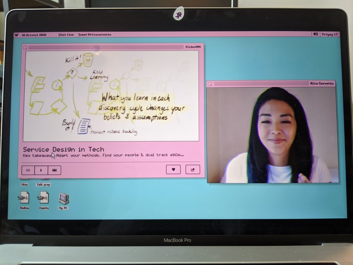 Great talk and fabulous presentation from <a href="/ritacervetto/">Rita Cervetto</a> - related to the change in mindset when moving from a consultancy to a in-house role, and people being your best asset is definitely a sentiment I agree on! Enjoying <a href="/UXBristol/">UXBristol</a> talks so far 👏 #ServiceDesign #UserResearch