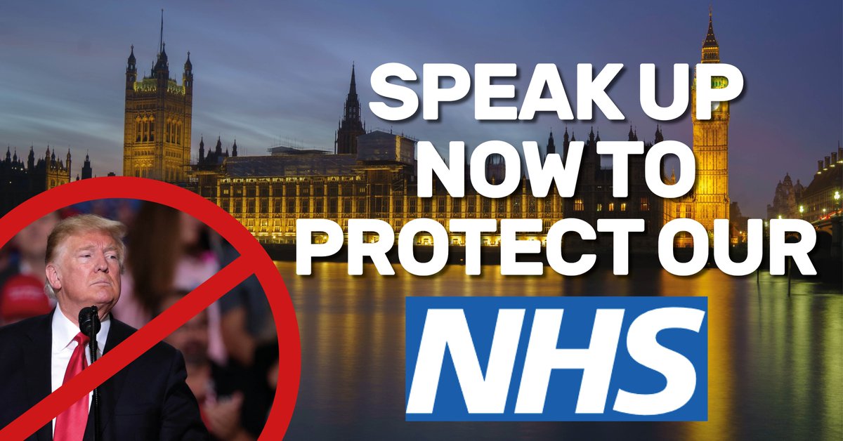 Did you know #OurNHS is still on the table to be sold off in a Trump trade deal?

The Trade Bill is returning to parliament Monday - it’s time to say #HandsOffOurNHS 👇

weownit.org.uk/give-us-say-ov…