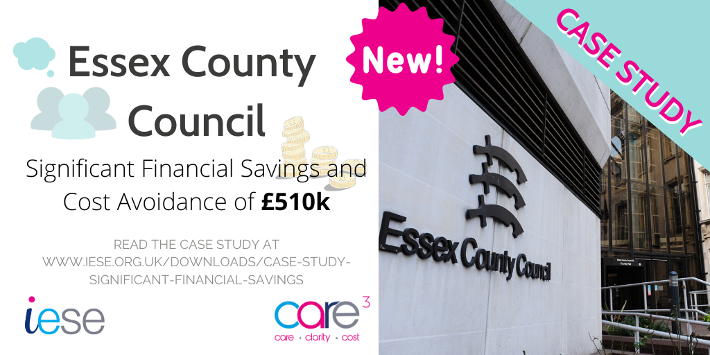 CareCubed's tweet photo. CareCubed brings @Essex_CC financial savings/cost avoidance of £510k for their residential services for adults with disabilities! 🎉 Read their case study at https://t.co/YcAi2KkluT #CareCostClarity #CareCubedSavings #ThisCouldBeYouToo https://t.co/TDEz813Qbq