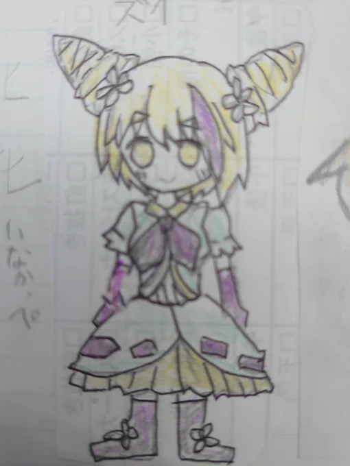 相互フォロワー、玲様が書いて下さったキャラ。1時間くらいで急いで書いたので雑なのはすみません。いなかっぺちゃん(本名ズイちゃん)です。初めて東京駅に降り立ったいなかっぺちゃん、あまりの人混みにビビってます。
1枚目オリジナル、2枚目が私の書いたもの。
#イラスト好きさんと繋がりたい 