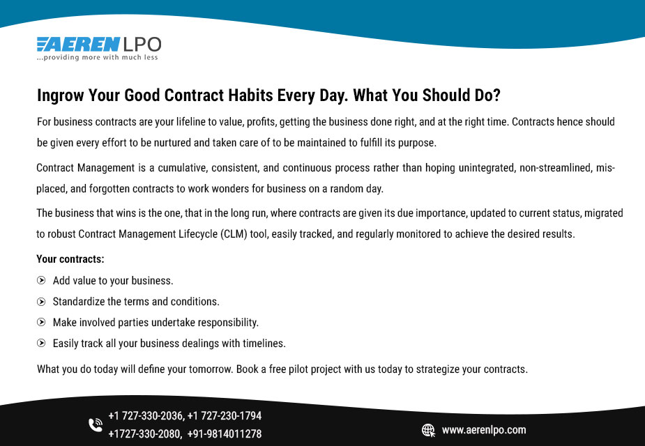 Aeren_lpo's tweet photo. Ingrow your good contract habits every day. What you should do- https://t.co/6tgiQzq2uQ 👈
 #legalprocessoutsourcing #legalOutsource #legalresearch #legalservices #legalanalysis #legalworks #legalwriting #legalcontract #ediscovery #legalsupportservices #DocumentReview https://t.co/Td8i1Gtrsr