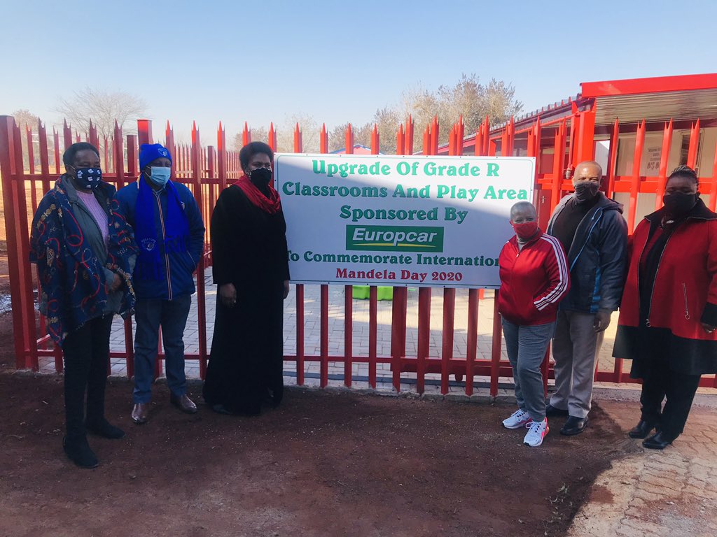 ukhambatrust's tweet photo. 2020 Mandela Day @Elsie Ngidi primary school, grade R upgrade thank you team Imperial and motus and @EuropcarSA for amazing work. https://t.co/kFK1gExAqq