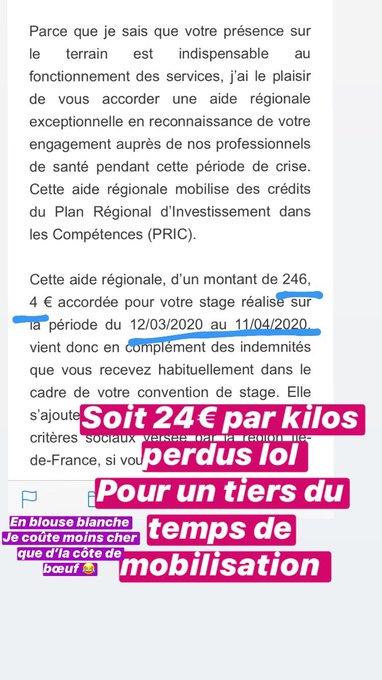 On l&rsquo;attendait et la voici, la &laquo;&nbsp;prime de l&rsquo;&eacute;tat&nbsp;&raquo; au personnel soignant... 24&euro; par kilos perdus, moins<a href="/tag/showbikemontalivet"class="tags"><span>#showbikemontalivet</span></a>