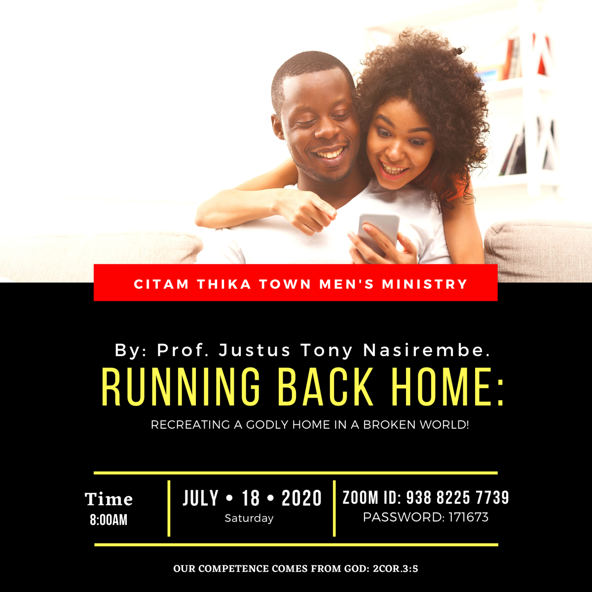 Citamthikatown's tweet photo. Join us tomorrow at 8:00am for Our Men's Fellowship. https://t.co/MhgE0ZT3Zk
