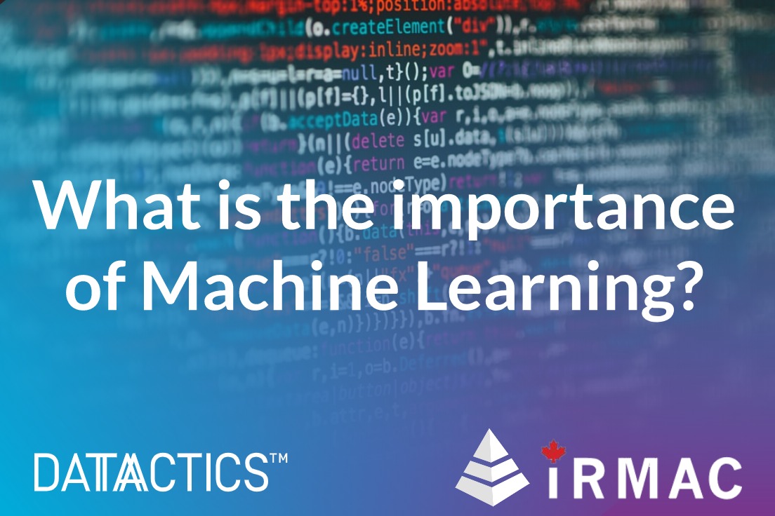 Datactics_'s tweet photo. 'ML Algorithm/ models which learn from data, identify patterns to distinguish outcomes'
Have you considered the extent to which #ML can help with the identification of patterns to distinguish between outcomes?
To hear more, watch the #IRMAC 2020 webinar: https://t.co/IRQw8VVxnD https://t.co/NR6Z8mqAIV