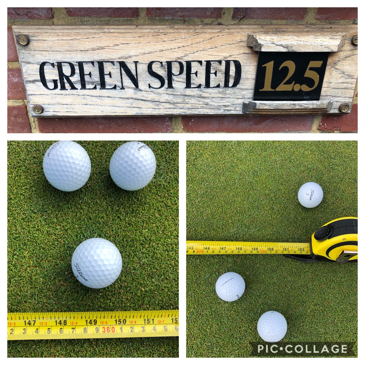 Nice work by the team. Hit the clubs target speed this morning of 12.5 with 24hrs to spare. 3mm of irrigation last night to keep them receptive and there ready to go <a href="/beaconsfield_gc/">Beaconsfield Golf Club</a>