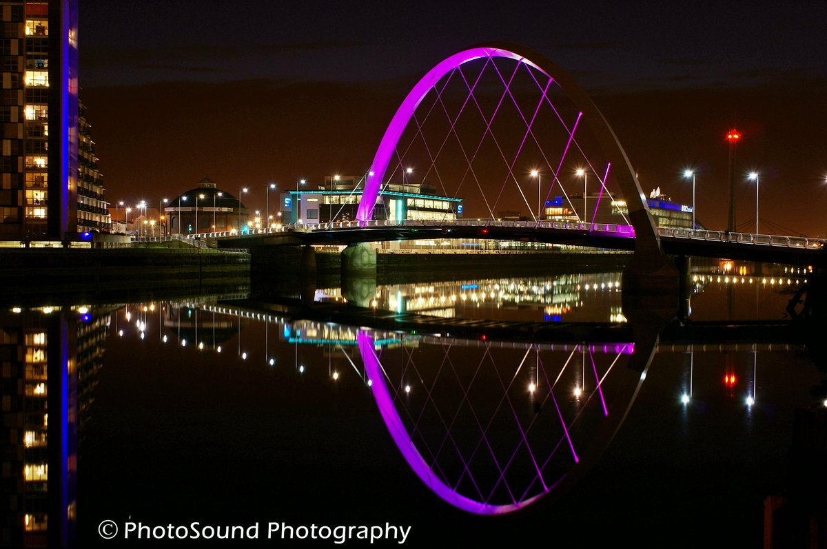 'Clyde Arc Bridge' in Glasgow at night. #clydearc #glasgow #bridges #bridgeengineering #engineering #scotland