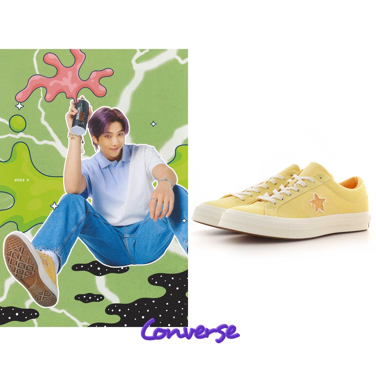 jungkook yellow converse