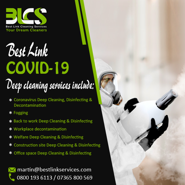 LinkCleaning's tweet photo. Best Link COVID-19 Deep cleaning services 
Contact us at:-
Email ID - martin@bestlinkservices.com
Phone No. - 0800 193 6113
#cleaning #clean #cleaningservice #home #cleaningservices #housecleaning #cleaningcompany #deepcleaning #housekeeping https://t.co/oO5UT8Sq0M