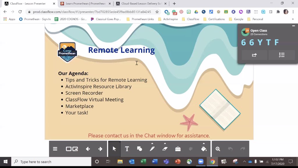 Even if Ss aren’t in the classroom, Prometheans will be great tools for distance learning! @LearnPromethean #CampPromethean20 #distancelearning