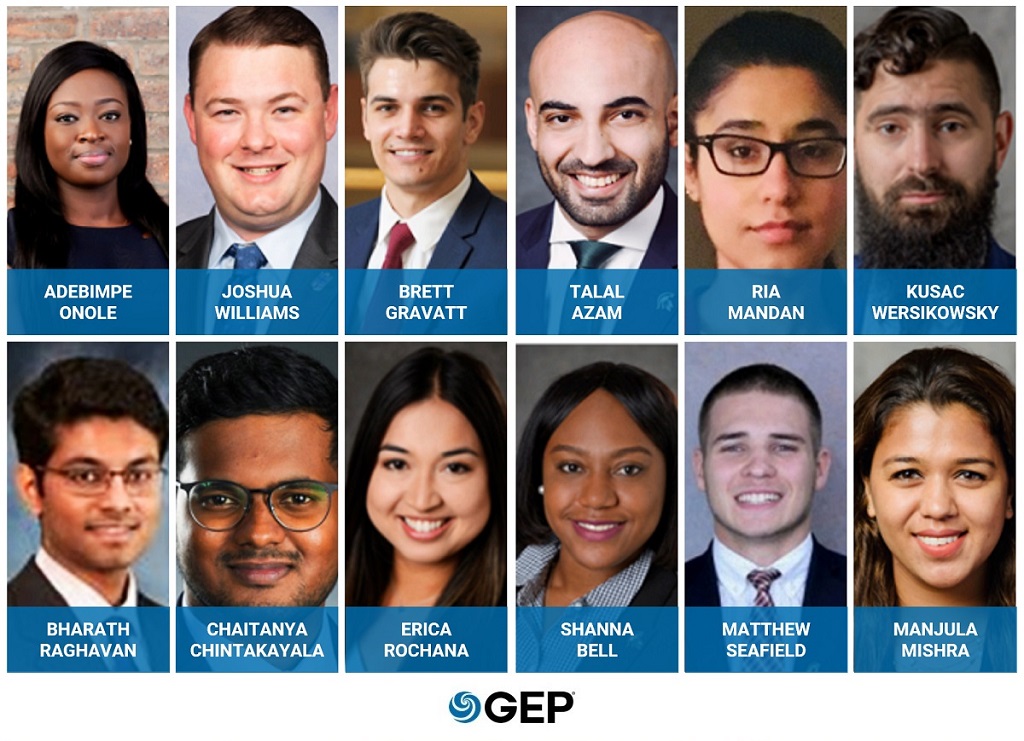 GEP_Worldwide's tweet photo. GEP US is excited to welcome the 2020 class of MBA consulting interns. An incredible group of people, joining GEP at an incredible time. #WeAreGEP #MBAInterns https://t.co/fI0hr3mQWv