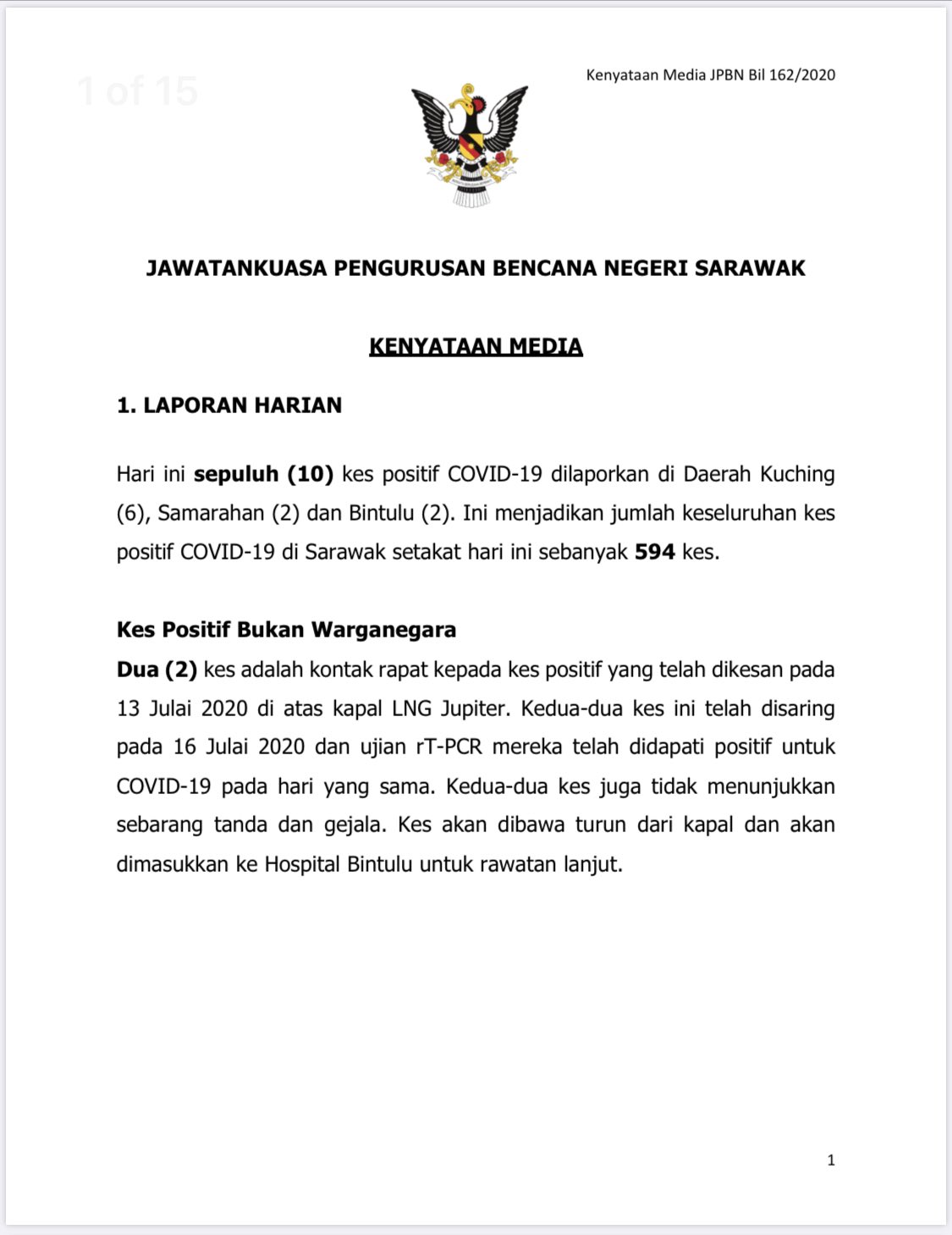 Dr Sim Kui Hian On Twitter Covid 19 Sdmc Update 17 7 2020 10 New Cases 6 Imported With 2 Foreign Nationals Of Covid 19 In Sarawak Is Not Just A Number Neither To Panic The