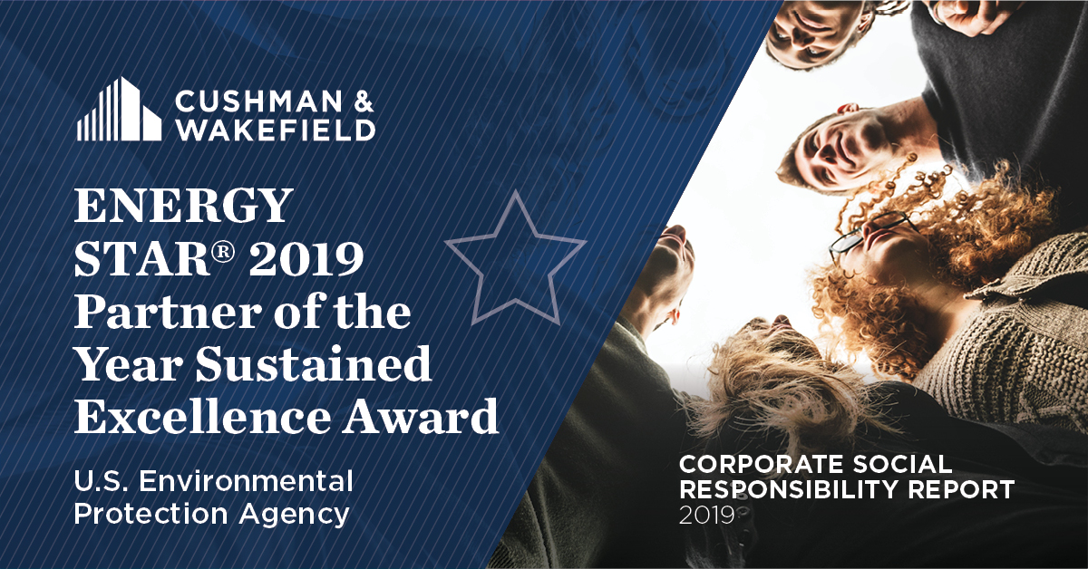 CushWake's tweet photo. Our 2019 Corporate Social Responsibility Report highlights our ongoing commitment to contributing to a better world through sustainable, ethical and responsible practices. See the full report here >> https://t.co/N3Rdu2nnDh https://t.co/CFAjV37sVW