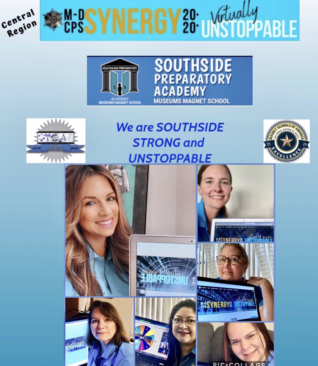 southsideowls's tweet photo. 👩🏽‍💻 📱🏃🏽‍♀️ 🚀📡🔭🔬🧘🏾‍♂️ 💫#VirtuallyUnstoppable! Our Southside Team is working remotely on this final day at the Synergy Summer Institute. We’re learning strategies &amp; practices to engage our learners &amp; have our 🦉 Southside Owls ready for 21st century learning. 🙌🏻 #SynergyMDCPS2020 https://t.co/hd0OCLpAEn