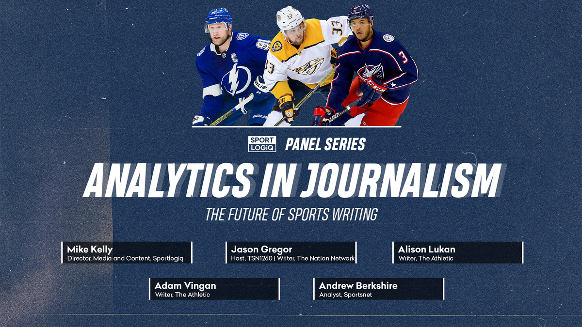 Sportlogiq's tweet photo. ICYMI: @MikeKellyNHL was joined by @JasonGregor, @AlisonL, @AndrewBerkshire, and @AdamVingan to discuss how analytics are used in their workflow and the different ways they present them to their audience.
📺https://t.co/ko2F009NAk
#HockeyAnalytics #NHLReturn #SportsMedia https://t.co/Lv4rALG32L