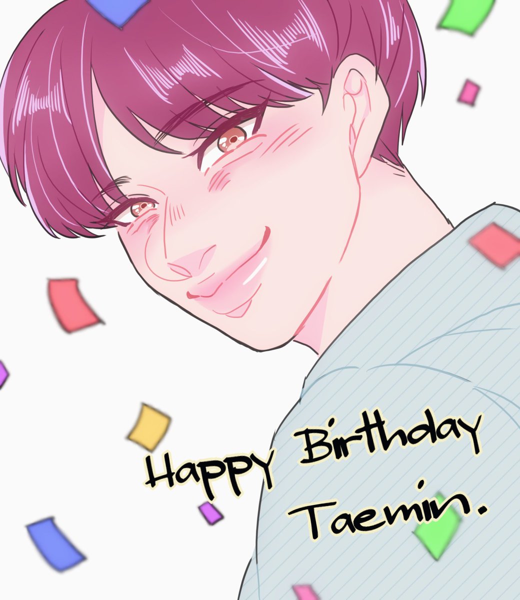 risoneroro's tweet photo. てむちゃんおめでと〜〜〜！！🌹💎
(昔描いたのでごめんやけど)
#HAPPY_28TH_ACETAEMIN
#태민아_짝궁들이_생일축하한대
#いつも私たちのそばにいてくれてありがとう https://t.co/k0cKgEMHWr