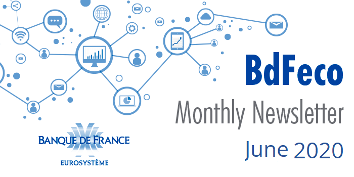 SZignago's tweet photo. The #BdFeco monthly newsletter is out! 
It summarizes the @banquedefrance publications, upcoming events &amp; job postings in #economics, as of June 2020 https://t.co/BgRdjZd2pp https://t.co/ArpOL9J1yq