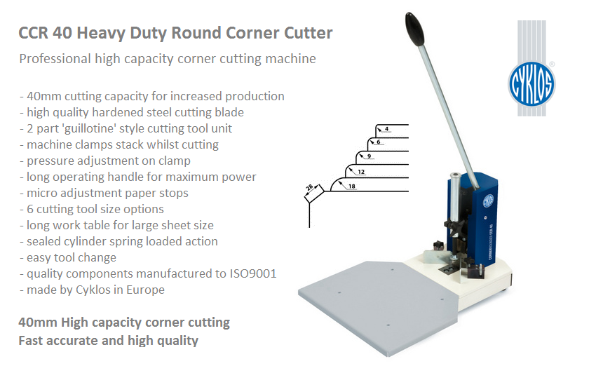 Punchbind's tweet photo. #Cyklos #CCR40 #CornerCutter #RoundCornering #RoundCornerer #Print #DigitalPrint #PrintFinishing https://t.co/8VHK3Cw2O7