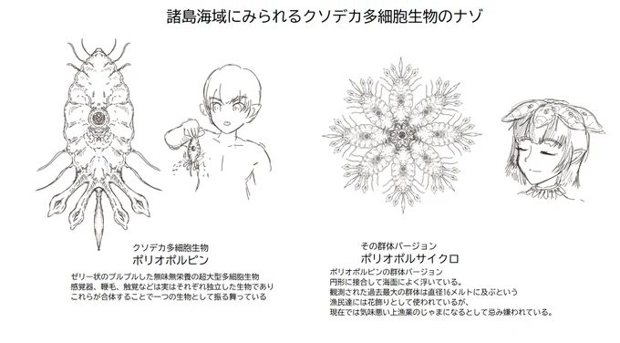 ぶよぶよした変な生き物 