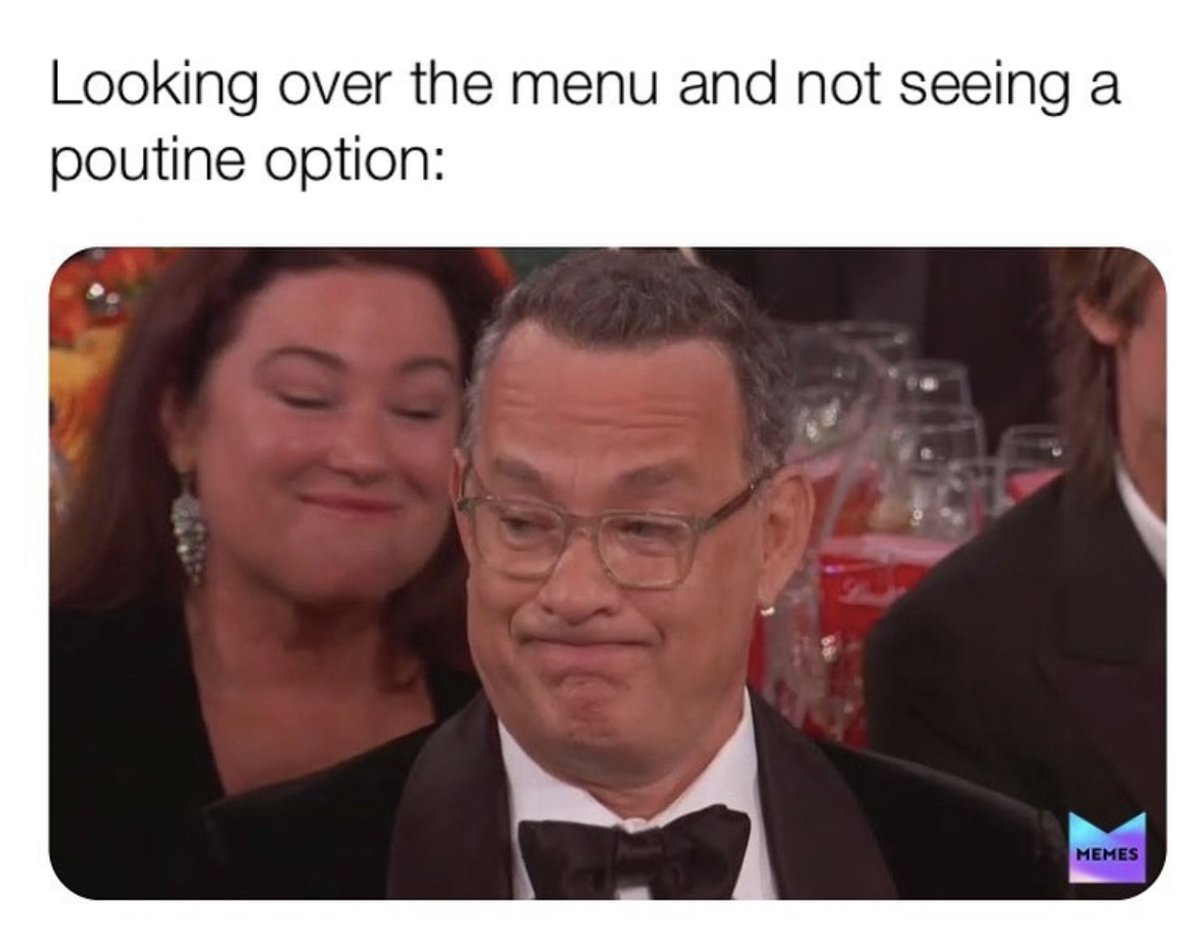 NHPoutineFest's tweet photo. Has this happened to you? Need a list of places that serve poutine? Well look no further!

Buy your PoutineFest tickets to get 25% off of poutine from 14 different restaurants in the NH/ME area! Click the link in bio for tickets! #nhpoutinefest  #livefreeandeatpoutine https://t.co/dySWFynOuf