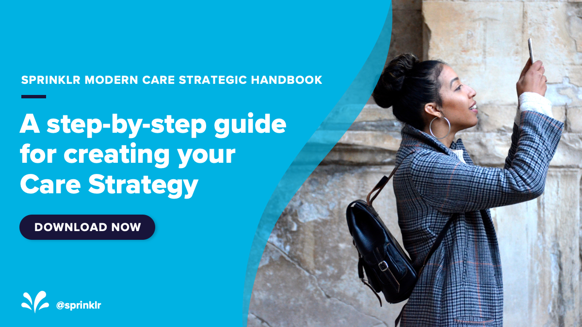 sprinklrsteph's tweet photo. The @Sprinklr Modern Care Handbook guides brands in building a care strategy that works across customer care platforms. Check it out here: https://t.co/3izpCYtra9 https://t.co/hsVEOkEEHB