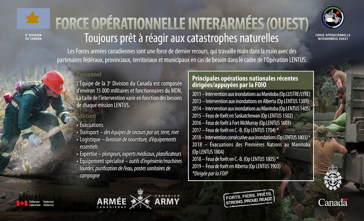 3CdnDiv3DivCA's tweet photo. L'été vient de commencer dans la #3DivCA, et nous observons déjà des conditions météorologiques extrêmes. Les membres d'#UneÉquipe3DivCA ne sont pas étrangers à l'aide apportée aux Canadiens dans les moments difficiles. Découvrez quelques-unes des aides que nous avons fournies ! https://t.co/BR5kKGVYOZ