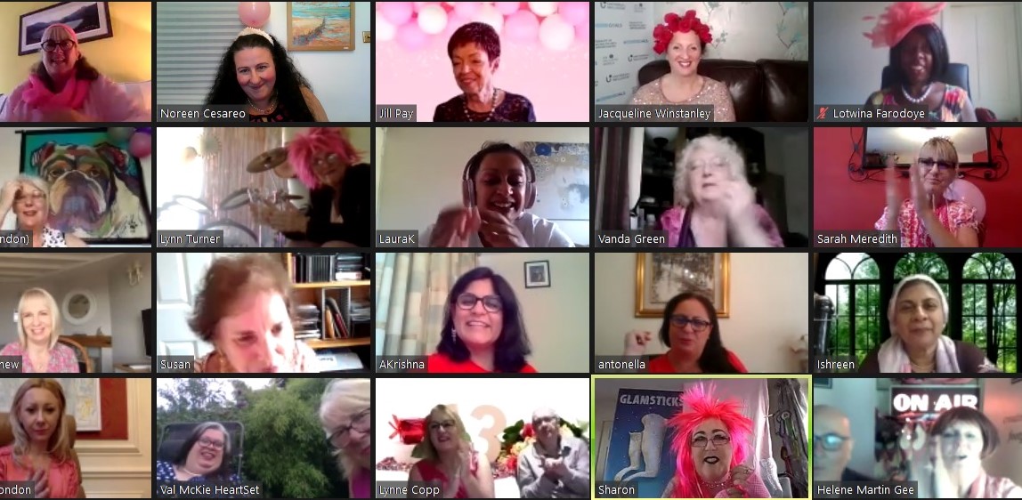 SavvitasGlobal's tweet photo. Fab party! Huge thanks #PinkShoe Ambassadors who make our activities such a hit - here’s to the future! @HeleneMartinGee @JillPay @AntonellaRagona @MarketAccents @WorklifeCompany @suelawton @LyndonGee @laurakoonjean @AlastairJCH @KevinRCopp Vanda Susan Amita Val #PinkShoe13 https://t.co/ZikNz3yOyJ