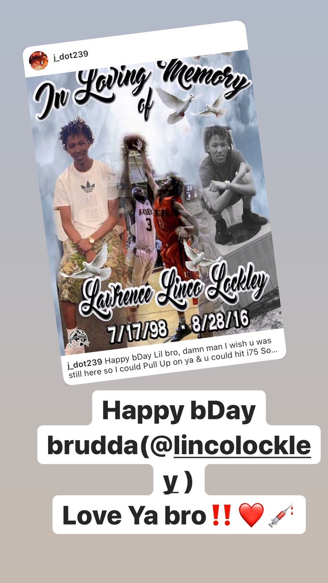 J_Dot239's tweet photo. Happy bDay 2 my brudda #Linco, I miss ya bro & I wish u was here 2 enjoy these Blessings with me! I’ll Neva 4get bout ya bro! Love Ya bro‼️
#LongLiveLinco4Eva https://t.co/Z5wVkQCv7X
