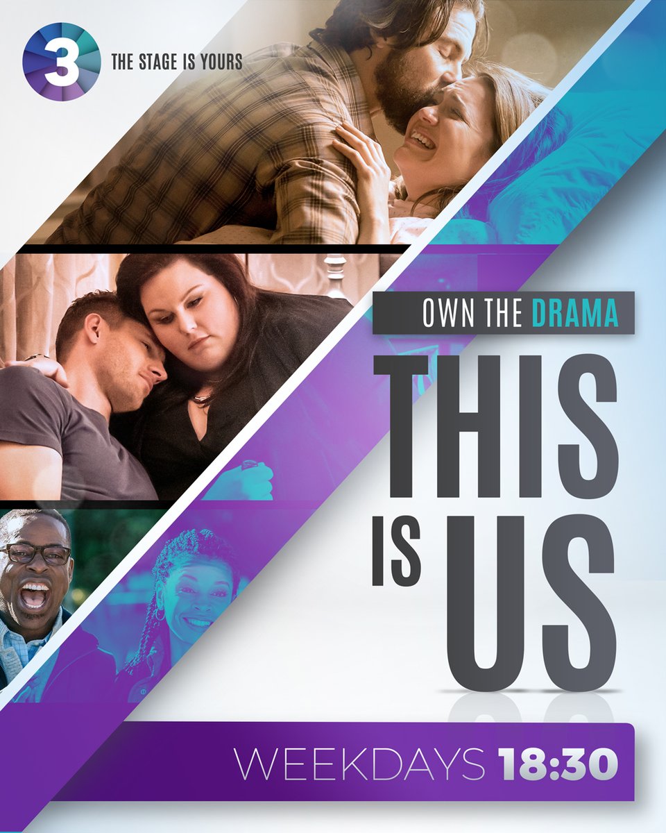 SABC3's tweet photo. #TheStageIsYoursOwnIt
Coming up on #ThisIsUs at 18:30: Last Christmas
The Pearson family finds themselves at the hospital on Christmas Eve.Kate continues to pursue her big surgery and someone from William's past reappears in his life.
#JulyShows https://t.co/49avGnalgl