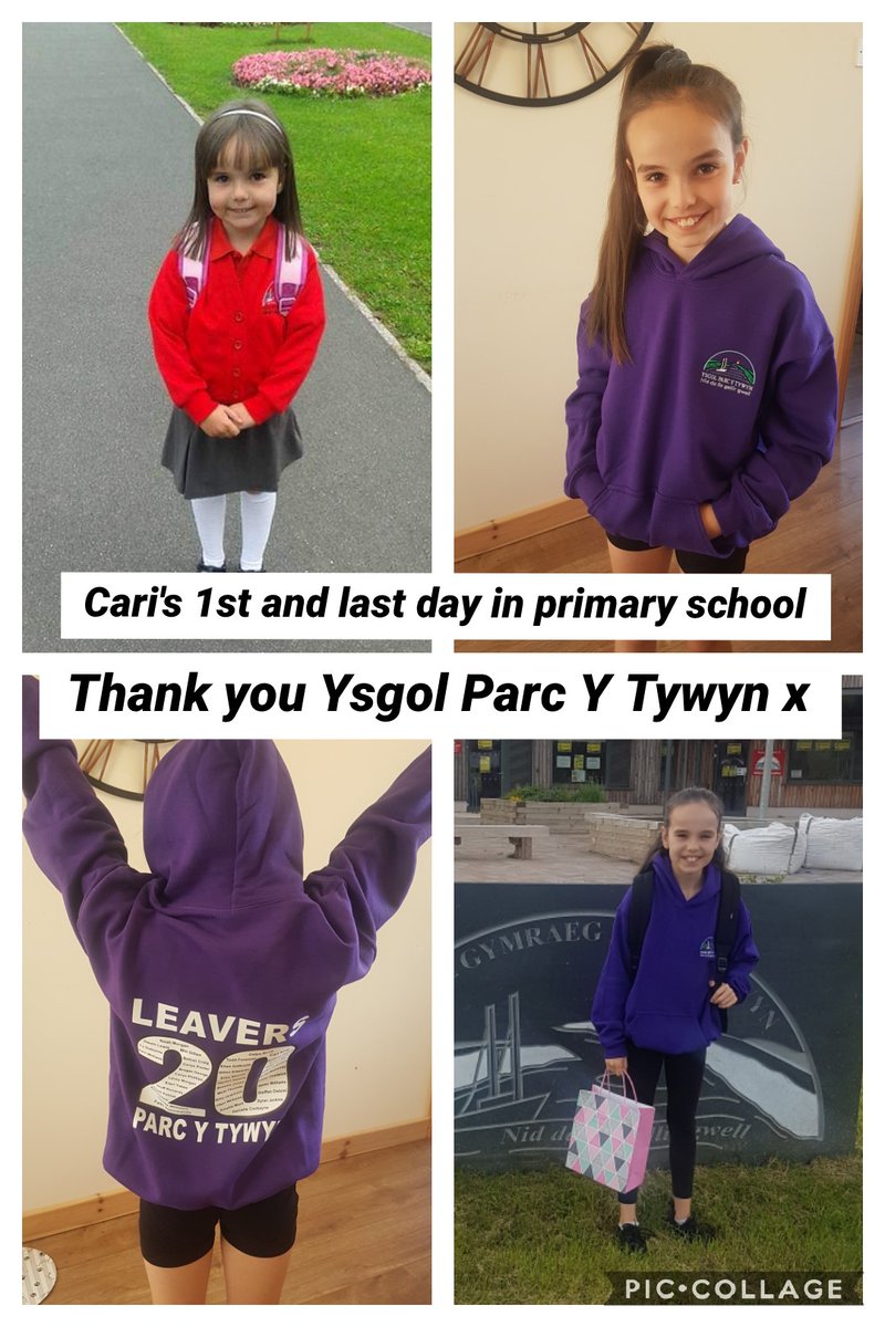 JodKing123's tweet photo. Diwrnod olaf Cari heddiw ... Diolch i'w athrawon a'i ffrindiau gwych. Diwrnod emosiynol i bawb. Mae hi yn edrych ymlaen at fynd i Strade. Xx @ParcyTywyn https://t.co/X8EMQoU5oG