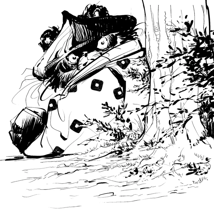 ずっと探していた墨筆のような
ブラシを発見
(本当やっと見つかった?)
ただ扱いが以上に難しいです

ひよりの草子でどこかで使いたいなー

#ひよりの草紙 #イラスト #漫画好きな人と繋がりたい #漫画 #絵 #平安時代 