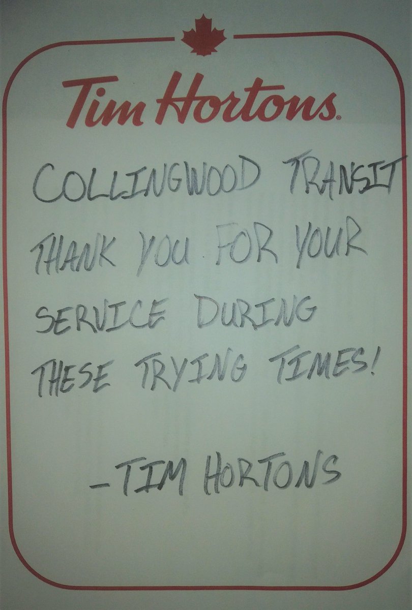 LandmarkBusLine's tweet photo. Thank-you to the Wasaga Beach Tim Horton’s at 1900 Mosley St for recognizing the efforts of our front line transit staff!  The coffee and treats were enjoyed by all!!#frontlineheroes #transitdrivers https://t.co/O2D5gfTtIf