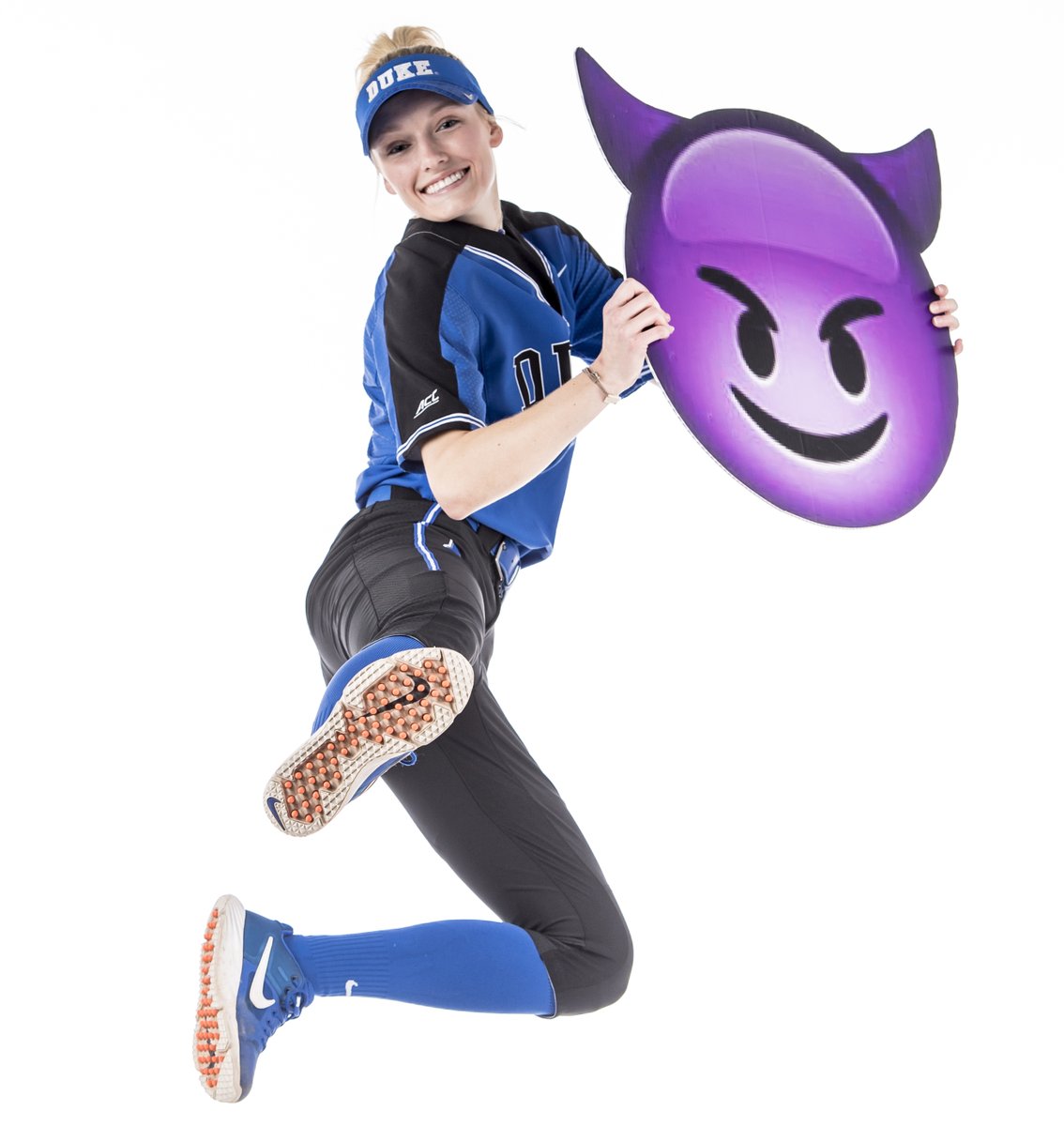 DukeSOFTBALL's tweet photo. 🔵😈🥎 has this whole #WorldEmojiDay thing on 🔒 🔥💪💯😎🙌

#GoDuke https://t.co/zl3l7ID9g9