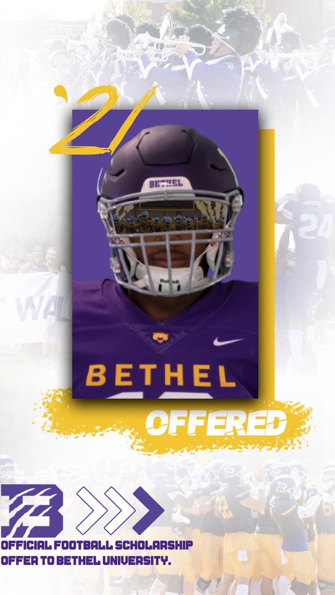 NoahUpchurch_'s tweet photo. Blessed to receive an offer from Bethel University ‼️ @Coach_Hutch68 @CoachJoeRocconi https://t.co/oirPpcfKkX
