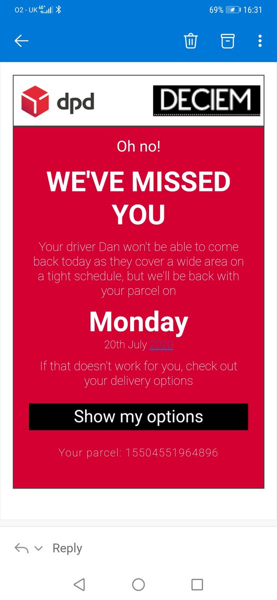evamariaanja's tweet photo. @DPDgroup_news Dan are you joking? This address has been manned all day as it is a buisness address. There is no chance any of the 5-6 memebers of staff missed you. https://t.co/EmDIIgp7yV
