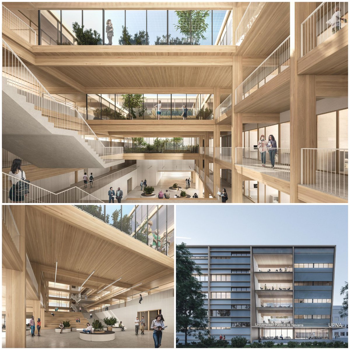 saraVarq's tweet photo. Facultad de Ciencias de la Salud @UNavarra, concurso adjudicado a Briaxys y VArquitectos. Gracias a  todo el equipo por remar tanto😊

Y enhorabuena @gob_na  por este gran paso: será un edificio pionero, no solo de energía positiva🏵, sino por fin de mínima huella de carbono 🌱🌿 https://t.co/cLUYske8qk
