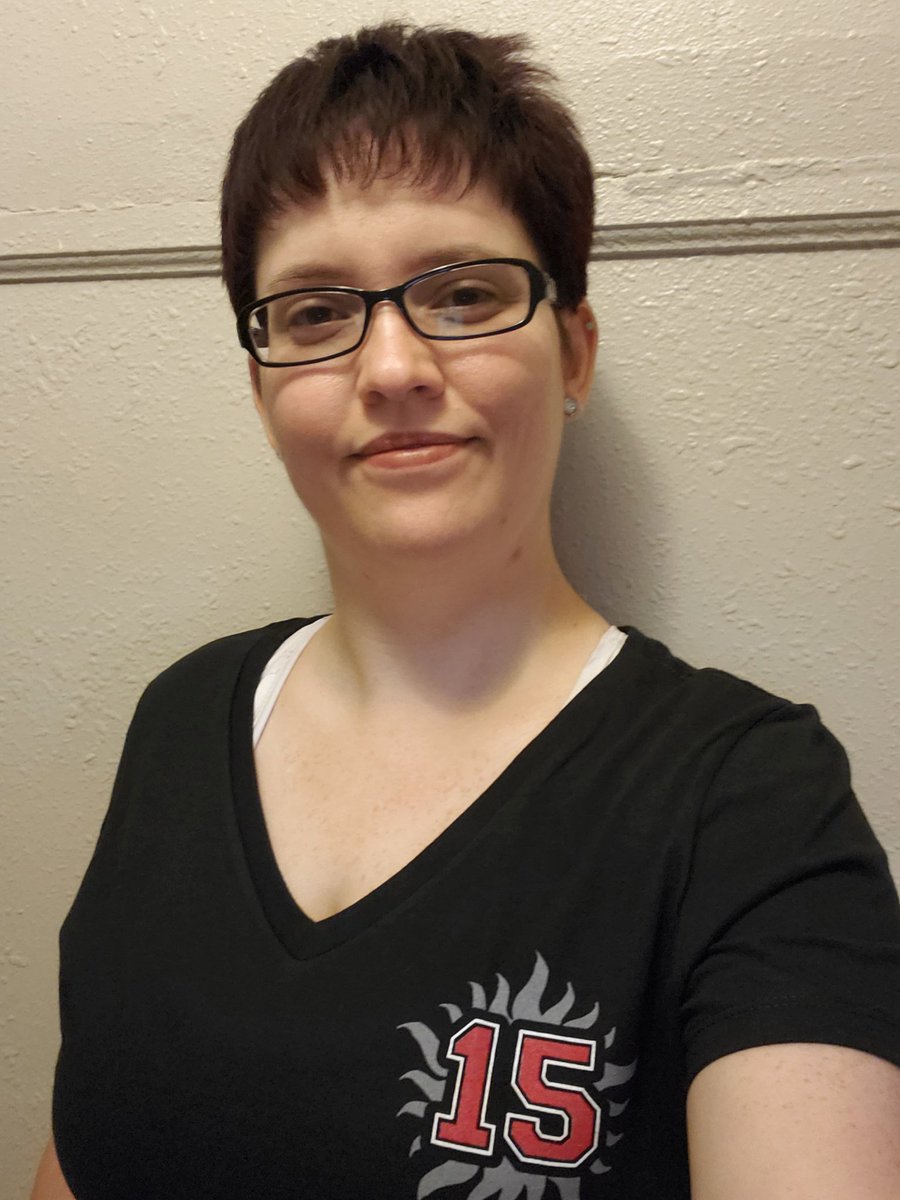 Amanda_C_06's tweet photo. I'm ready to watch some Supernatural or have some crazy fun with @GISH with this VarsityTee from @Stands!! #SPN #Death2Normalcy #GamifyGood https://t.co/rYFDJ19wzI
